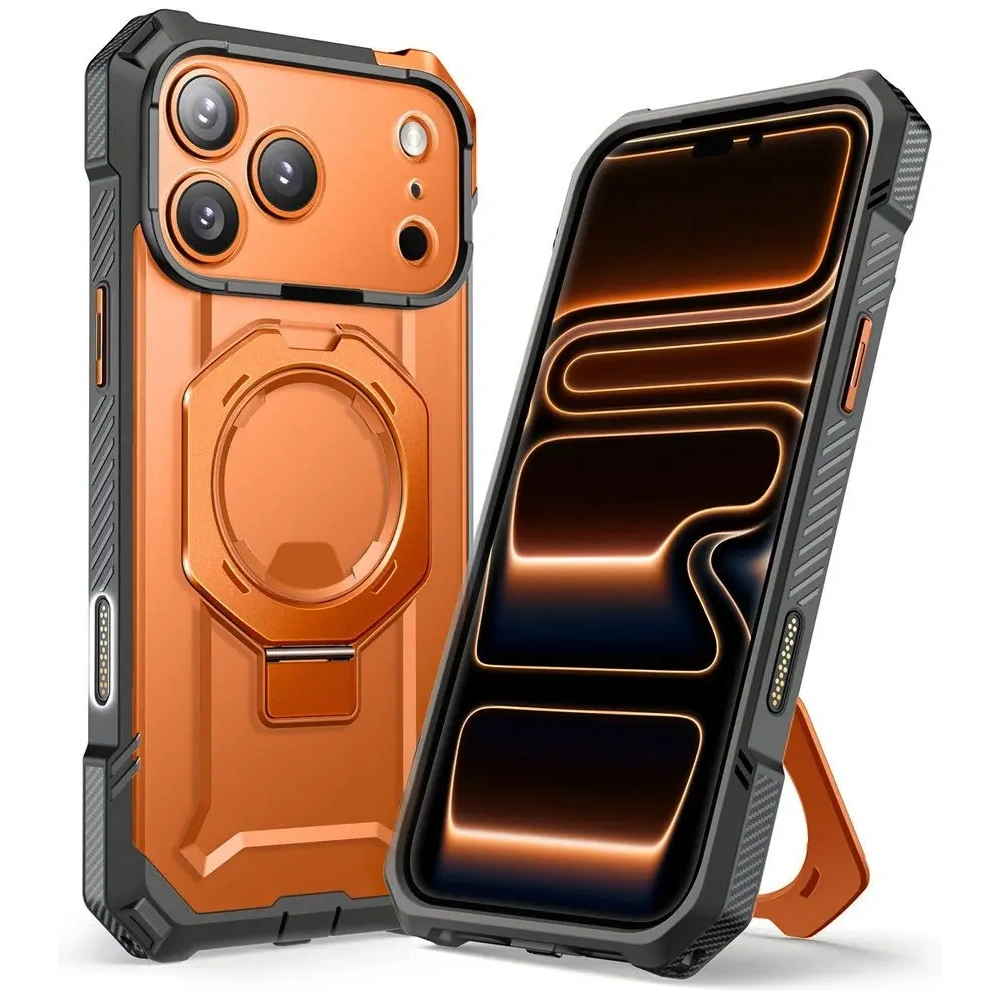 Etui Supcase Unicorn Beetle Grip Mag MagSafe do Apple iPhone 17 Pro Clear/coral Etui Supcase Unicorn Beetle Grip Mag MagSafe do Apple iPhone 17 Pro Clear/coral