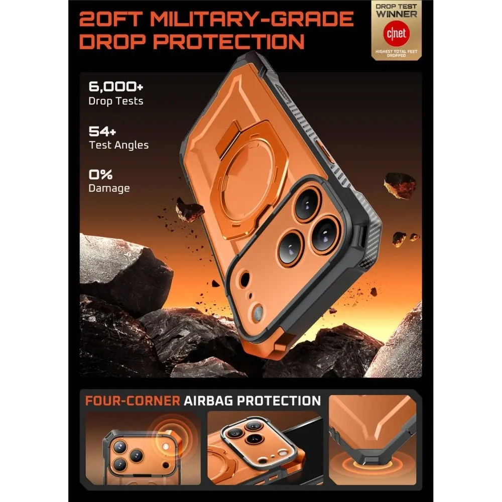 Etui Supcase Unicorn Beetle Grip Mag MagSafe do Apple iPhone 17 Pro Clear/coral Etui Supcase Unicorn Beetle Grip Mag MagSafe do Apple iPhone 17 Pro Clear/coral