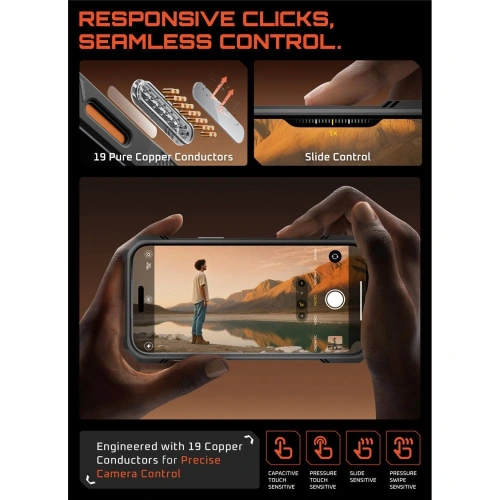 Etui Supcase Unicorn Beetle Grip Mag MagSafe do Apple iPhone 17 Pro Clear/coral