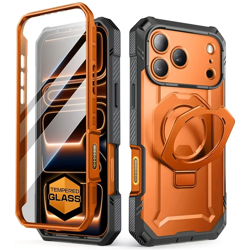 Etui Supcase Unicorn Beetle Grip Pro Mag MagSafe do Apple iPhone 17 Pro Clear/coral Etui Supcase Unicorn Beetle Grip Pro Mag MagSafe do Apple iPhone 17 Pro Clear/coral