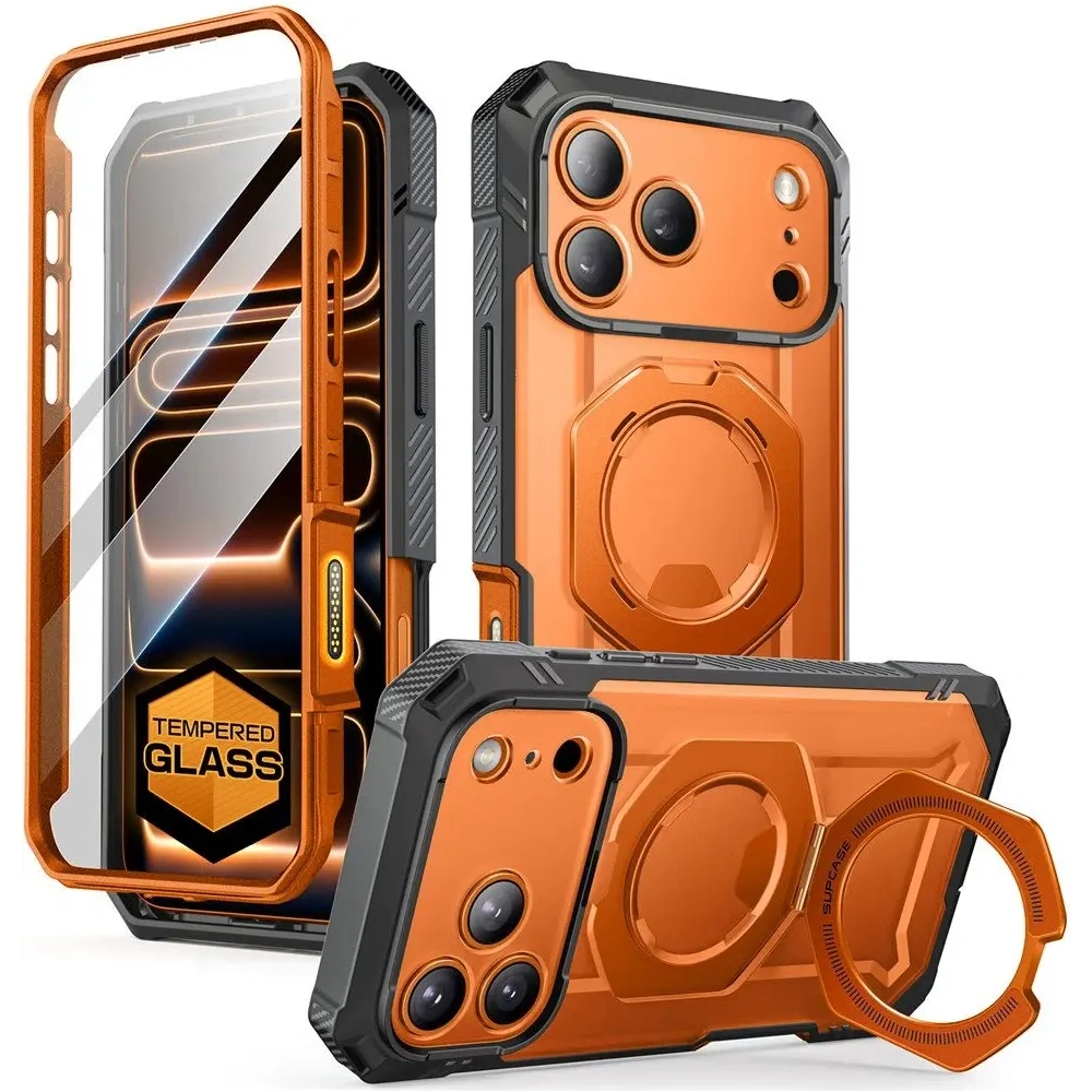 Etui Supcase Unicorn Beetle Grip Pro Mag MagSafe do Apple iPhone 17 Pro Max Clear/coral Etui Supcase Unicorn Beetle Grip Pro Mag MagSafe do Apple iPhone 17 Pro Max Clear/coral