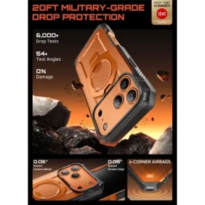 Etui Supcase Unicorn Beetle Grip Pro Mag MagSafe do Apple iPhone 17 Pro Max Clear/coral Etui Supcase Unicorn Beetle Grip Pro Mag MagSafe do Apple iPhone 17 Pro Max Clear/coral