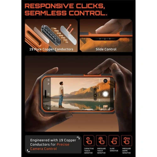 Etui Supcase Unicorn Beetle Grip Pro Mag MagSafe do Apple iPhone 17 Pro Max Clear/coral