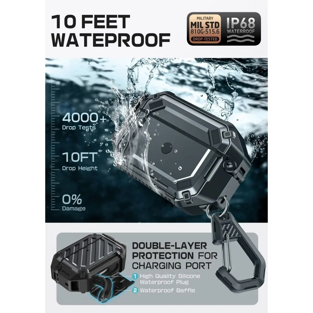 Etui Supcase Unicorn Beetle Pro MagSafe IP68 do Apple AirPods Pro 3 Black Etui Supcase Unicorn Beetle Pro MagSafe IP68 do Apple AirPods Pro 3 Black