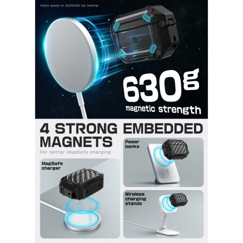 Etui Supcase Unicorn Beetle Pro MagSafe IP68 do Apple AirPods Pro 3 Black