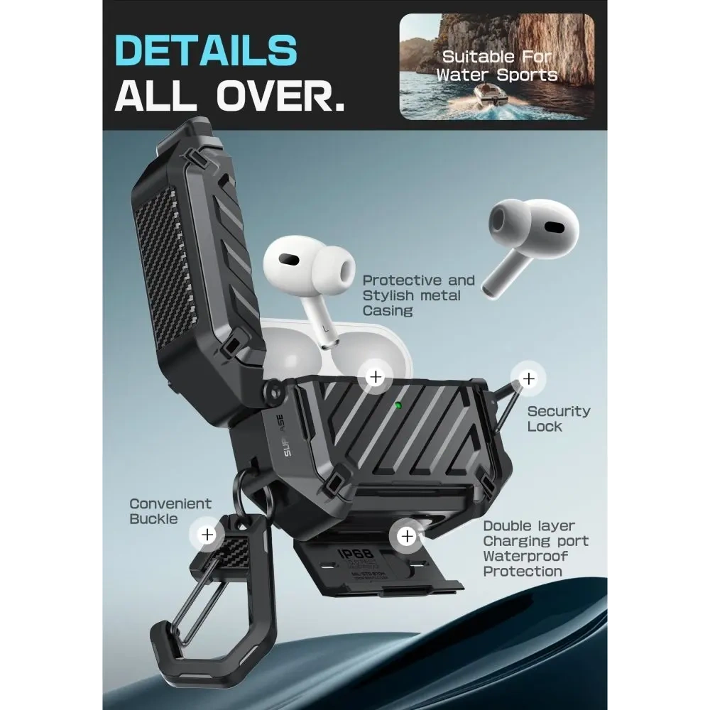 Etui Supcase Unicorn Beetle Pro MagSafe IP68 do Apple AirPods Pro 3 Black Etui Supcase Unicorn Beetle Pro MagSafe IP68 do Apple AirPods Pro 3 Black