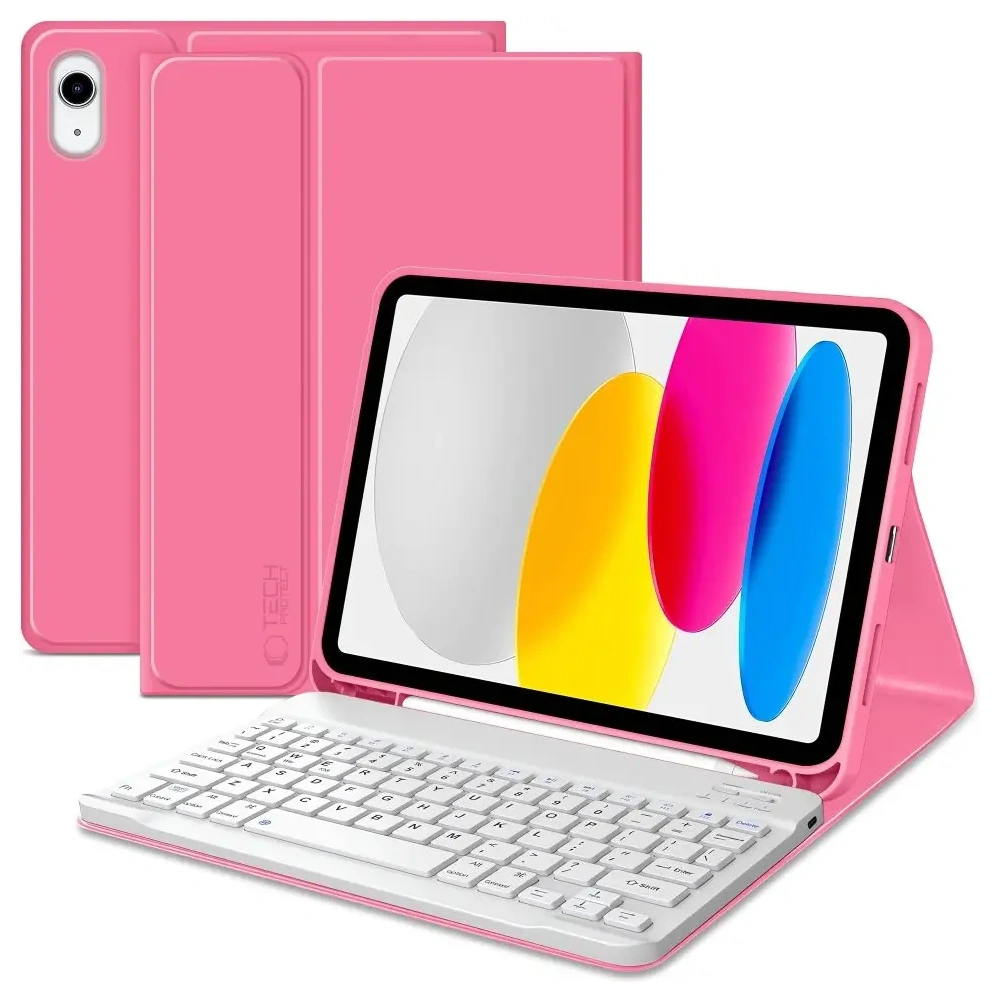 Etui Tech-Protect SmartCase Pen + Keyboard Apple iPad 10.9" 2022 / 11" 2025 Magenta Etui Tech-Protect SmartCase Pen + Keyboard Apple iPad 10.9" 2022 / 11" 2025 Magenta
