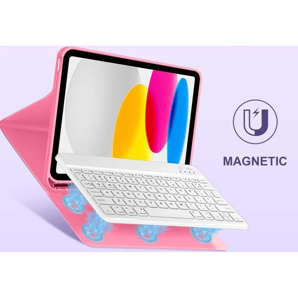 Etui Tech-Protect SmartCase Pen + Keyboard Apple iPad 10.9" 2022 / 11" 2025 Magenta Etui Tech-Protect SmartCase Pen + Keyboard Apple iPad 10.9" 2022 / 11" 2025 Magenta