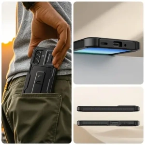 Etui Tech-Protect Kevlar Cam+ do Samsung Galaxy A17 4G / 5G Black