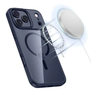 Etui Tech-Protect Magmat MagSafe do Apple iPhone 17 Pro Max Deep Blue/clear