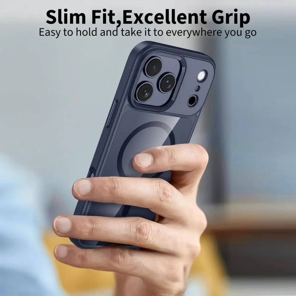 Etui Tech-Protect Magmat MagSafe do Apple iPhone 17 Pro Max Deep Blue/clear