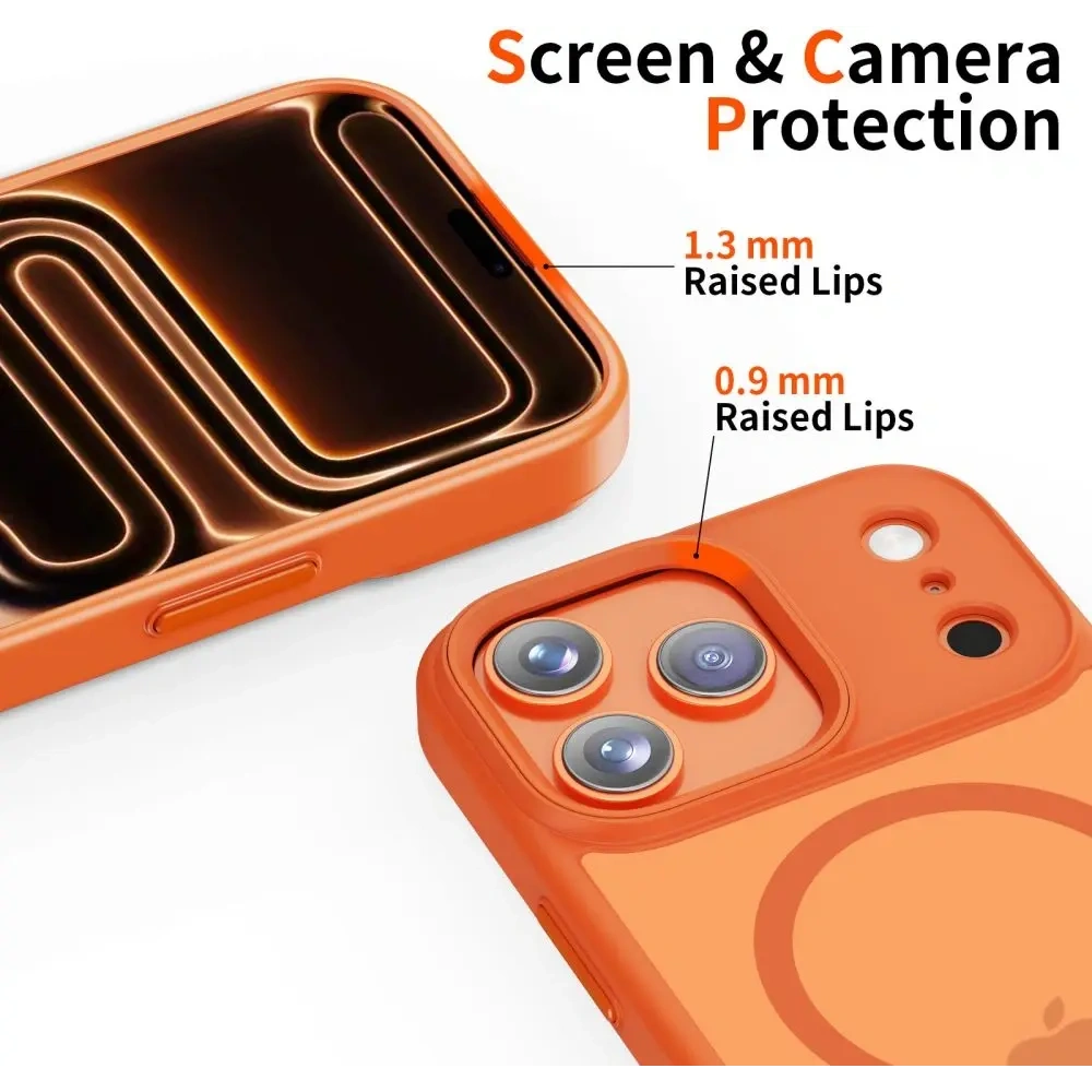 Etui Tech-Protect Magmat MagSafe do Apple iPhone 17 Pro Matte Cosmic Orange