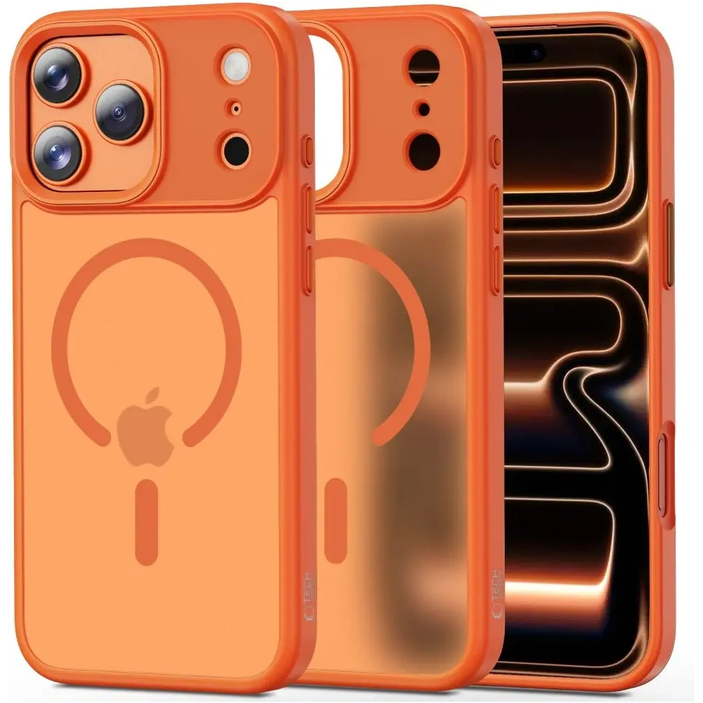 Etui Tech-Protect Magmat MagSafe do Apple iPhone 17 Pro Max Matte Cosmic Orange
