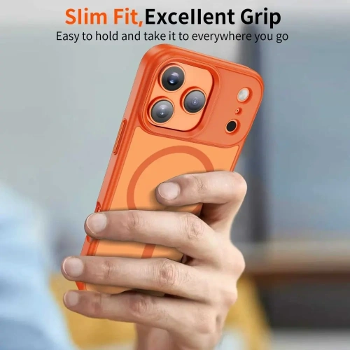 Etui Tech-Protect Magmat MagSafe do Apple iPhone 17 Pro Max Matte Cosmic Orange