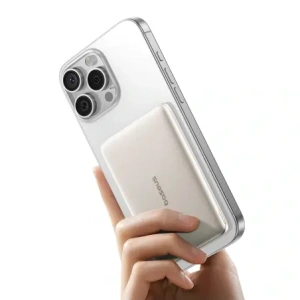 Powerbank Baseus PicoGo AM41 Ultra-Slim 5000mAh 20W kompatybilny z MagSafe + kabel Baseus Simple USB-C 60W 30cm tytanowy