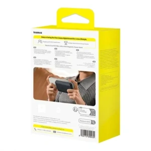 Powerbank Baseus EnerFill FM11 Ultra-Mini 10000mAh 22.5W kompatybilny z MagSafe + kabel Baseus Simple USB-C 20V 3A 30cm czarny