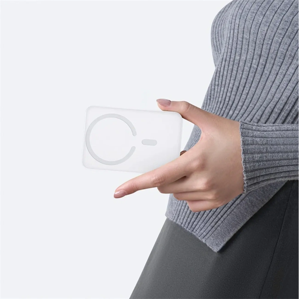 Powerbank Baseus EnerFill FM11 Ultra-Mini 10000mAh 22.5W kompatybilny z MagSafe + kabel Baseus Simple USB-C 20V 3A 30cm biały