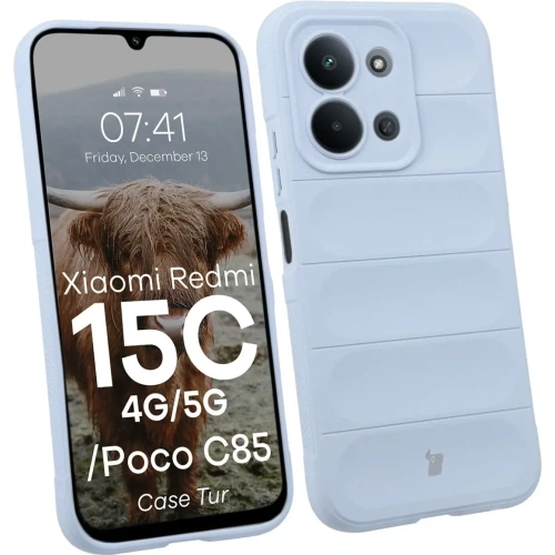 Pancerne etui Bizon Case Tur do Xiaomi Redmi 15C 4G / 5G / POCO C85 4G jasnoniebieskie