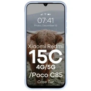 Pancerne etui Bizon Case Tur do Xiaomi Redmi 15C 4G / 5G / POCO C85 4G jasnoniebieskie