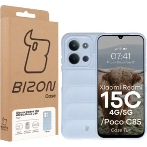 Pancerne etui Bizon Case Tur do Xiaomi Redmi 15C 4G / 5G / POCO C85 4G jasnoniebieskie