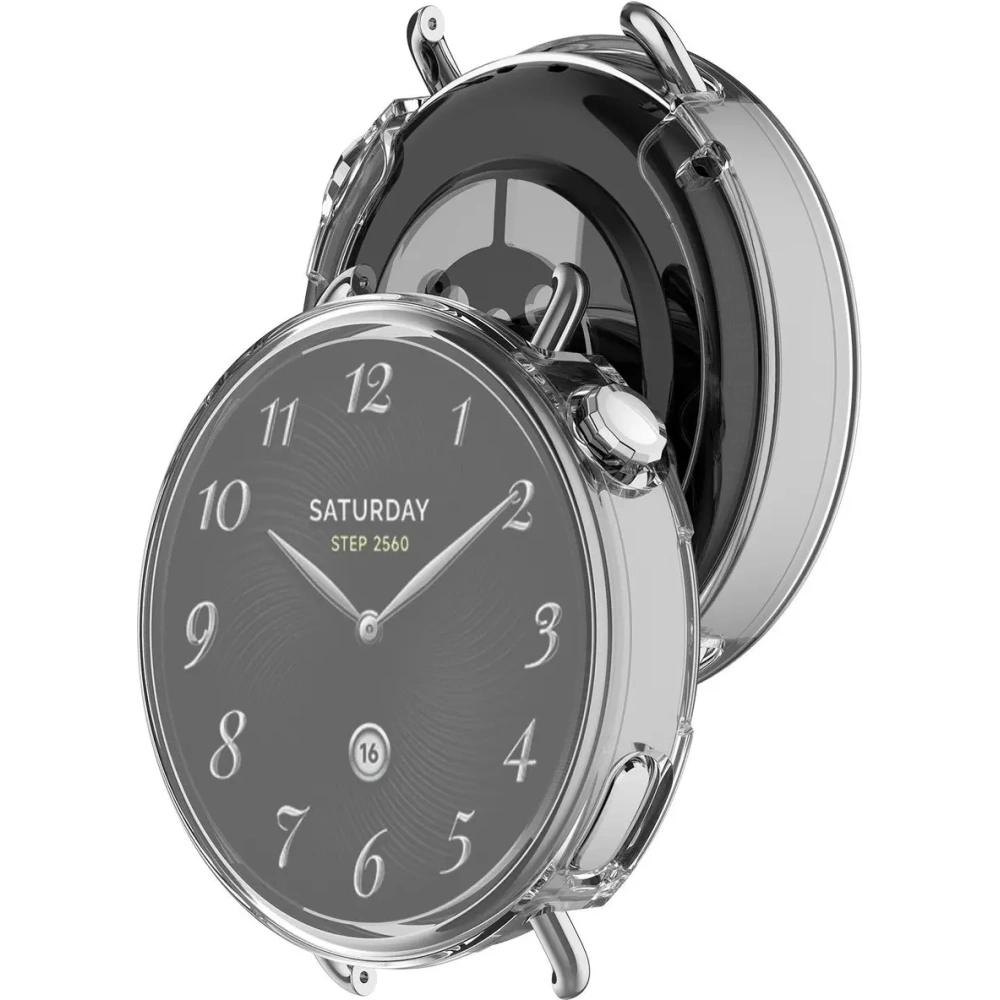 Etui z osłoną ekranu Bizon Case Watch Felipe do Xiaomi Watch S4 41mm przezroczyste Etui z osłoną ekranu Bizon Case Watch Felipe do Xiaomi Watch S4 41mm przezroczyste