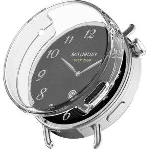 Etui z osłoną ekranu Bizon Case Watch Felipe do Xiaomi Watch S4 41mm przezroczyste