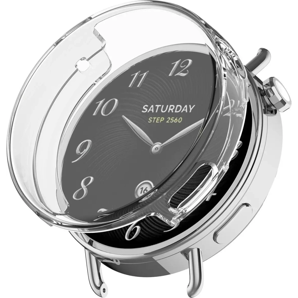 Etui z osłoną ekranu Bizon Case Watch Felipe do Xiaomi Watch S4 41mm przezroczyste Etui z osłoną ekranu Bizon Case Watch Felipe do Xiaomi Watch S4 41mm przezroczyste