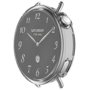 Etui z osłoną ekranu Bizon Case Watch Felipe do Xiaomi Watch S4 41mm przezroczyste