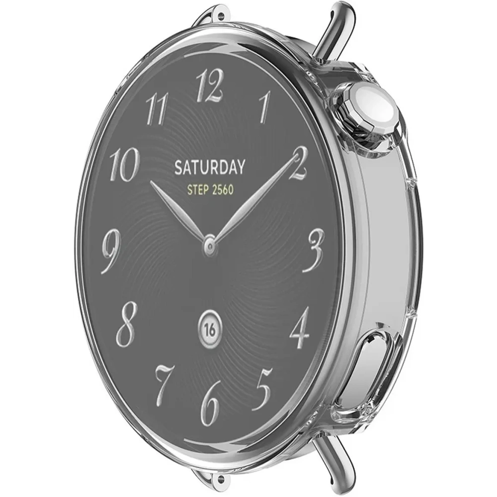 Etui z osłoną ekranu Bizon Case Watch Felipe do Xiaomi Watch S4 41mm przezroczyste Etui z osłoną ekranu Bizon Case Watch Felipe do Xiaomi Watch S4 41mm przezroczyste