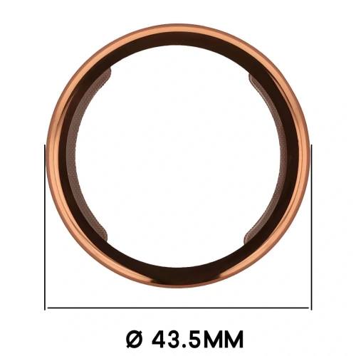 Etui z osłoną ekranu Bizon Case Watch Felipe do Xiaomi Watch S4 41mm różowozłote