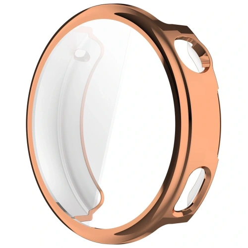 Etui z osłoną ekranu Bizon Case Watch Felipe do Xiaomi Watch S4 41mm różowozłote