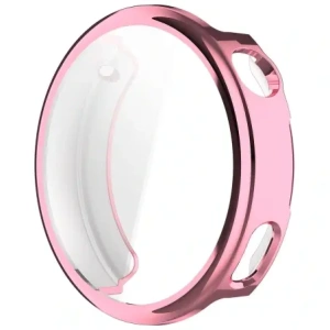 Etui z osłoną ekranu Bizon Case Watch Felipe do Xiaomi Watch S4 41mm różowe