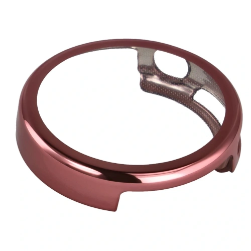 Etui z osłoną ekranu Bizon Case Watch Felipe do Xiaomi Watch S4 41mm różowe