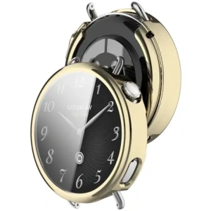 Etui z osłoną ekranu Bizon Case Watch Felipe do Xiaomi Watch S4 41mm złote