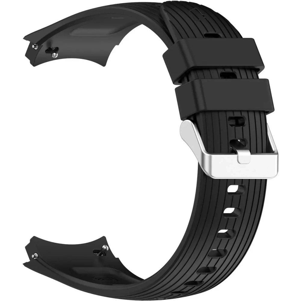 Silikonowy pasek Bizon Strap Watch Silicone T do Huawei Watch 5 42mm czarny