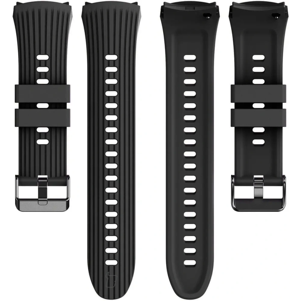 Silikonowy pasek Bizon Strap Watch Silicone T do Huawei Watch 5 42mm czarny