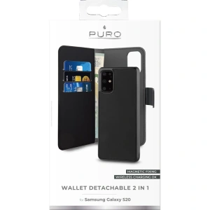 Hurtownia GSM - Etui PURO Wallet Detachable 2w1 Samsung Galaxy S20+ (czarny) - PUR210BLK - {ean13} - Hurt