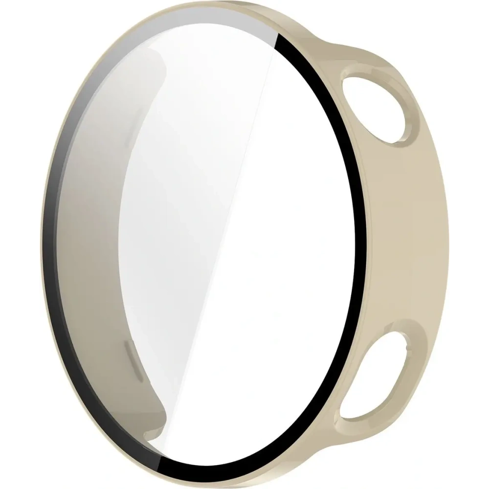 Etui ze szkłem do zegarka Bizon Case+Glass Watch do Xiaomi Watch S4 41mm beżowe Etui ze szkłem do zegarka Bizon Case+Glass Watch do Xiaomi Watch S4 41mm beżowe