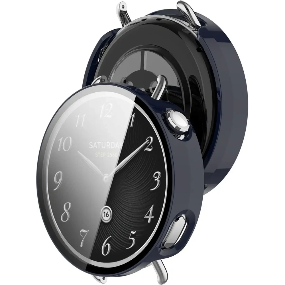 Etui ze szkłem do zegarka Bizon Case+Glass Watch do Xiaomi Watch S4 41mm niebiekie Etui ze szkłem do zegarka Bizon Case+Glass Watch do Xiaomi Watch S4 41mm niebiekie