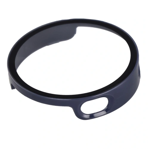 Etui ze szkłem do zegarka Bizon Case+Glass Watch do Xiaomi Watch S4 41mm niebiekie