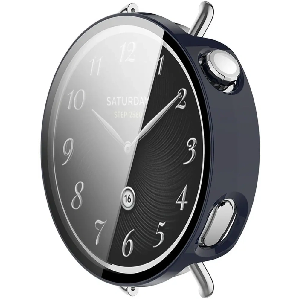 Etui ze szkłem do zegarka Bizon Case+Glass Watch do Xiaomi Watch S4 41mm niebiekie Etui ze szkłem do zegarka Bizon Case+Glass Watch do Xiaomi Watch S4 41mm niebiekie