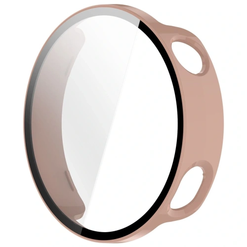 Etui ze szkłem do zegarka Bizon Case+Glass Watch do Xiaomi Watch S4 41mm różowe