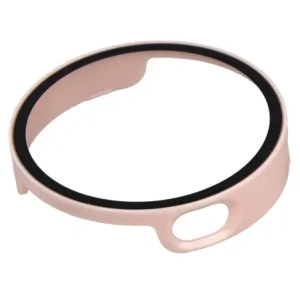 Etui ze szkłem do zegarka Bizon Case+Glass Watch do Xiaomi Watch S4 41mm różowe