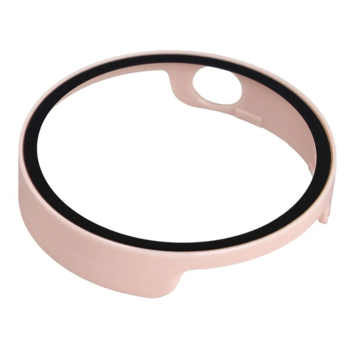 Etui ze szkłem do zegarka Bizon Case+Glass Watch do Xiaomi Watch S4 41mm różowe