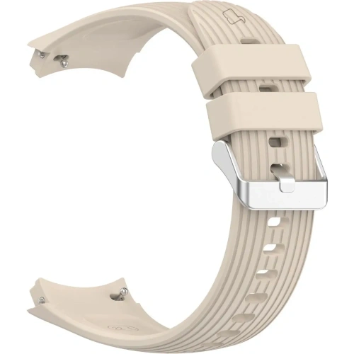 Silikonowy pasek Bizon Strap Watch Silicone T do Huawei Watch 5 42mm beżowy