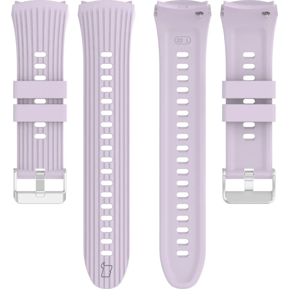 Silikonowy pasek Bizon Strap Watch Silicone T do Huawei Watch 5 42mm fioletowy