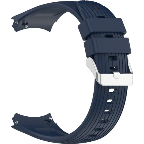 Silikonowy pasek Bizon Strap Watch Silicone T do Huawei Watch 5 42mm granatowy