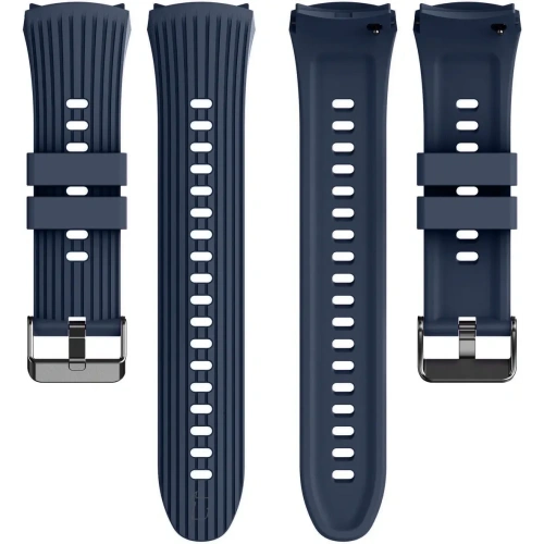 Silikonowy pasek Bizon Strap Watch Silicone T do Huawei Watch 5 42mm granatowy