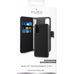Hurtownia GSM - Etui PURO Wallet Detachable 2w1 Samsung Galaxy S20 (czarny) - PUR212BLK - {ean13} - Hurt