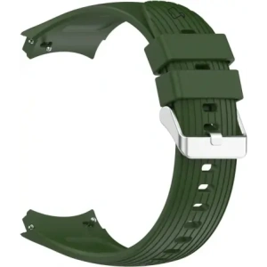 Silikonowy pasek Bizon Strap Watch Silicone T do Huawei Watch 5 42mm ciemnozielony